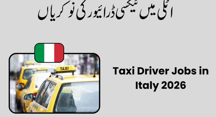 Taxi Driver Jobs in Italy 2026